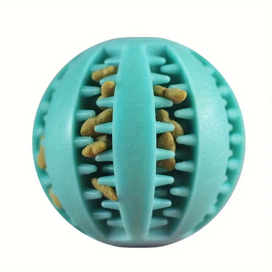 Interactive Dog Chew Ball - Treat Dispensing Dental Toy