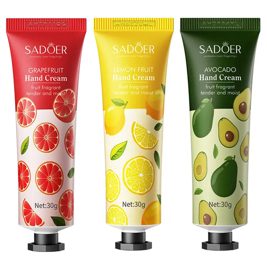 SADOER Lemon Fruit Hand Cream - Plant-Based & Nourishing