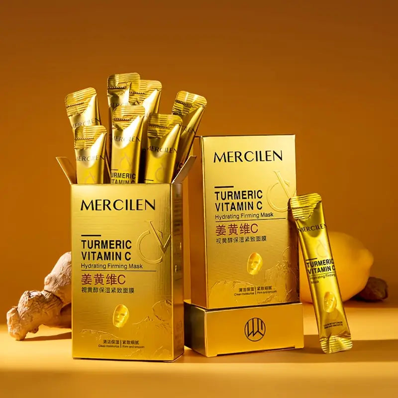 Mercilen Turmeric Vitamin C Hydrating & Firming Mask - 10pcs