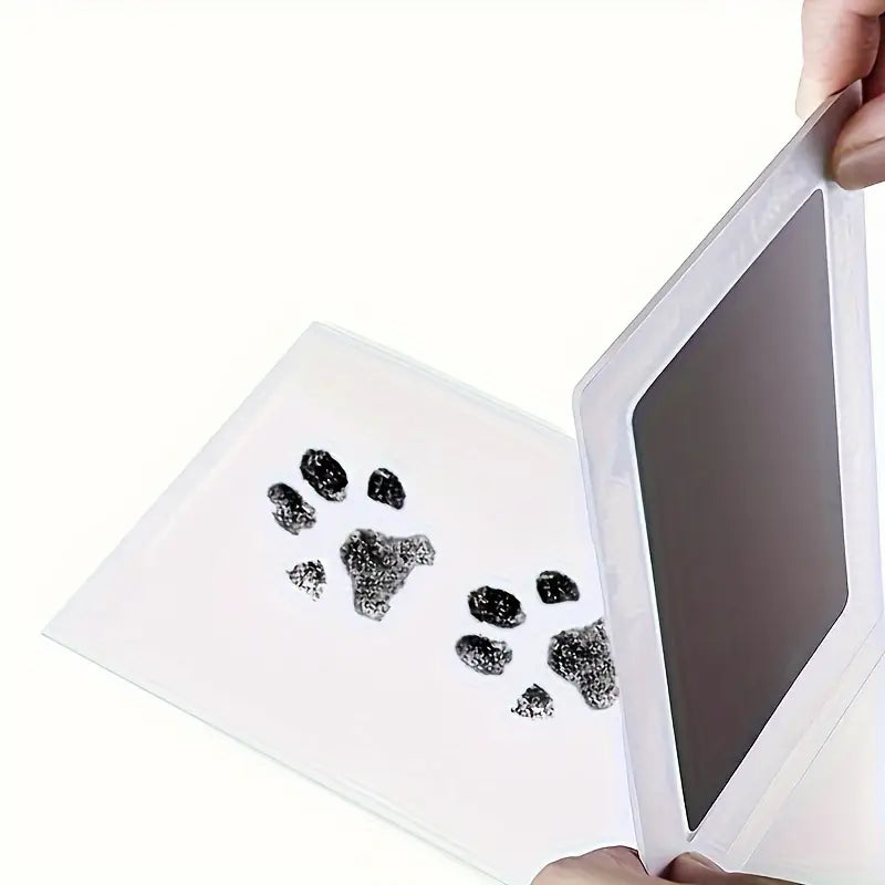 Pet Paw Print Memorial Ink Pad With Touchless Ink