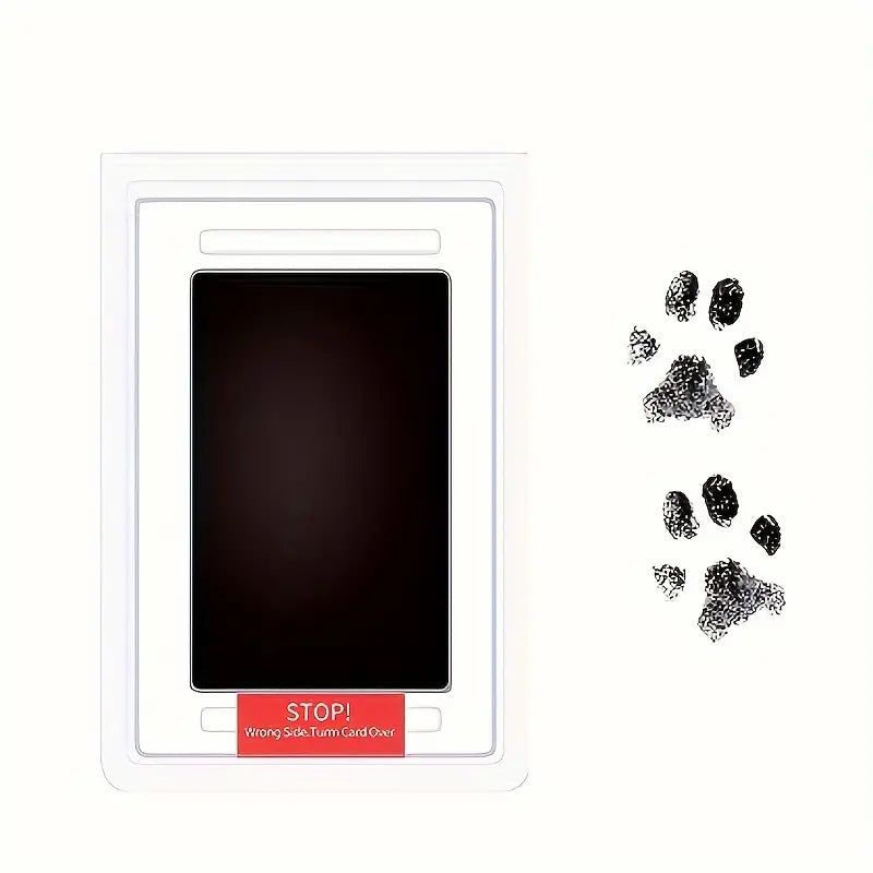 Pet Paw Print Memorial Ink Pad With Touchless Ink